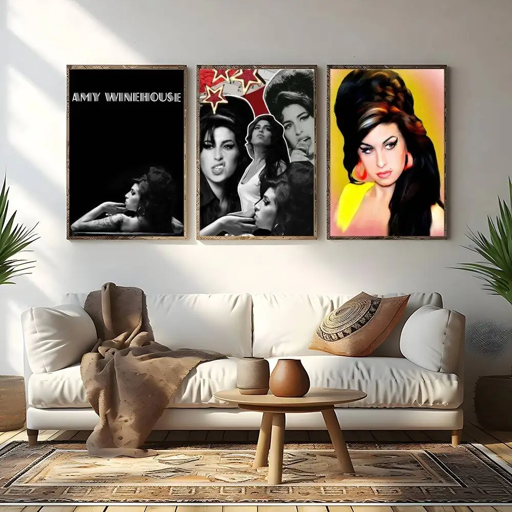 A-Amy W-Winehouse Music Singer Poster Picture Canvas Painting Wall Art Home Decoration Print For Living Room Decor