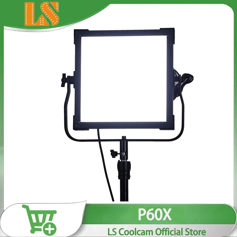 

LS COOLCAM P60X (G) 2700K-6500K Bi-color 60W APP Controlled LED Panel Light for Film Live Streaming