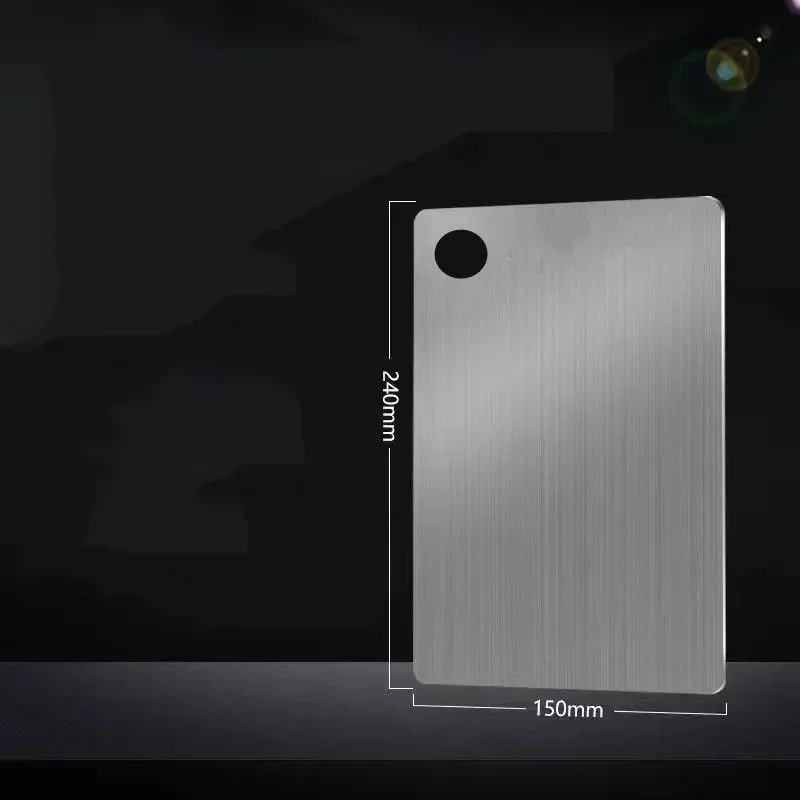 Verdicktes Schneidebrett aus Edelstahl, antibakteriell, schimmelresistent, Kneten, Teigbrett, Küche, Obst, Gemüse, Schneidebrett