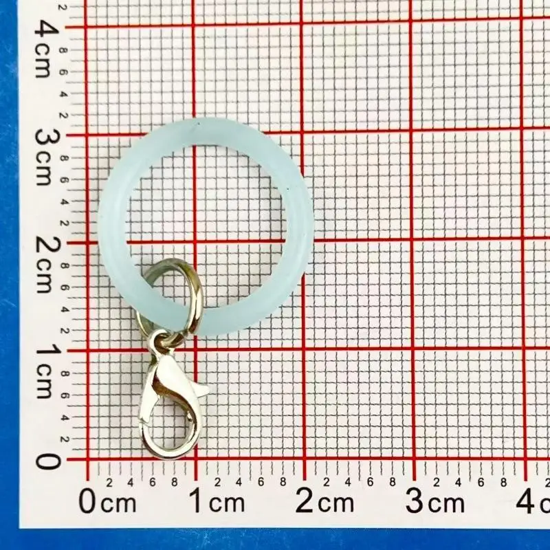 10 Stück O-förmige Silikon-Schlüsselringe, flexible Gummi-O-Ringe, Schlüsselanhänger-Verbinder, DIY-Schmuck, Taschenanhänger, kleine Accessoires – Detail 12