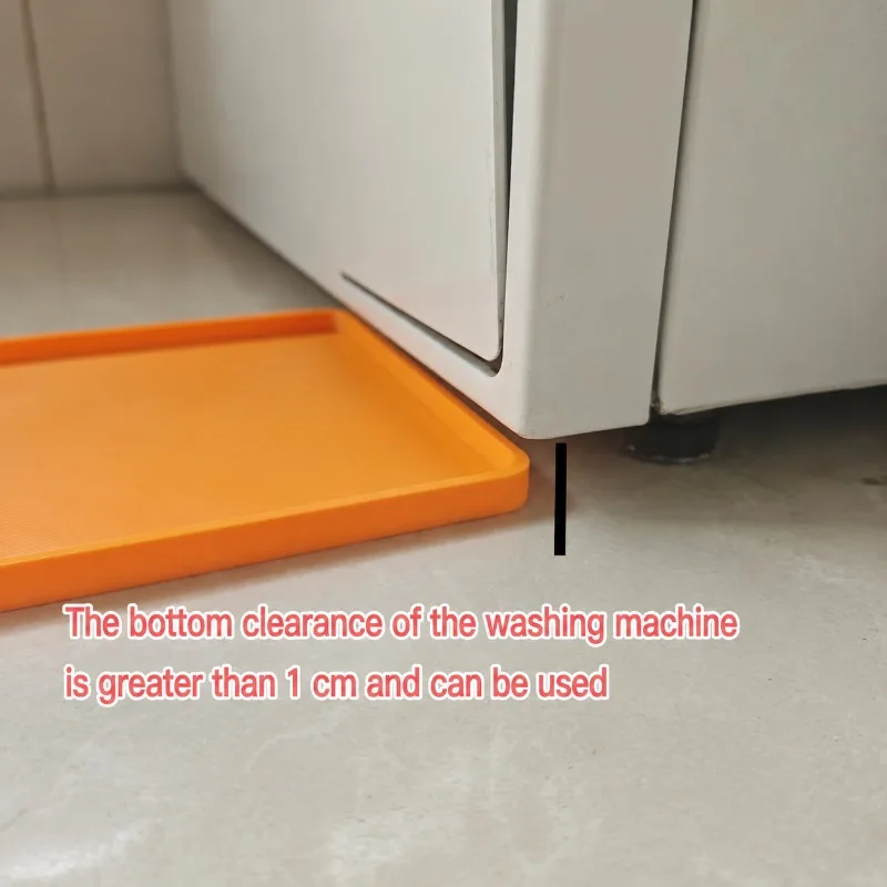 Universal Washing Machine Water Collecting Tray, Anti‑seep Overflow Blocking Basin, Practical Drainage Receptacle, Discharge