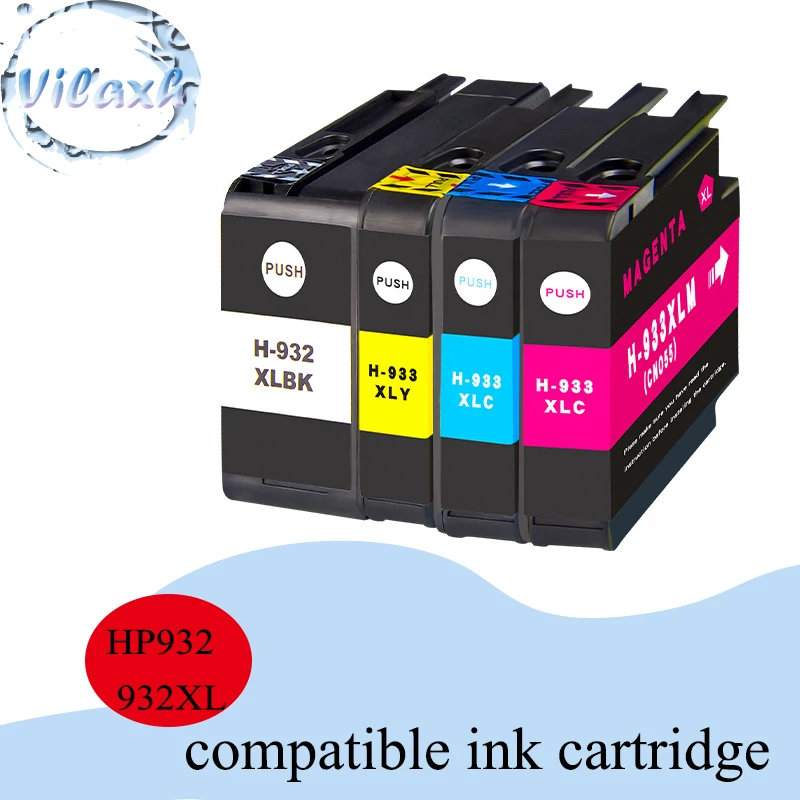 

Vilaxh Compatible 932XL HP932 For HP ink cartridge Officejet 6100 6600 6700 7110 7610 7612 Printer