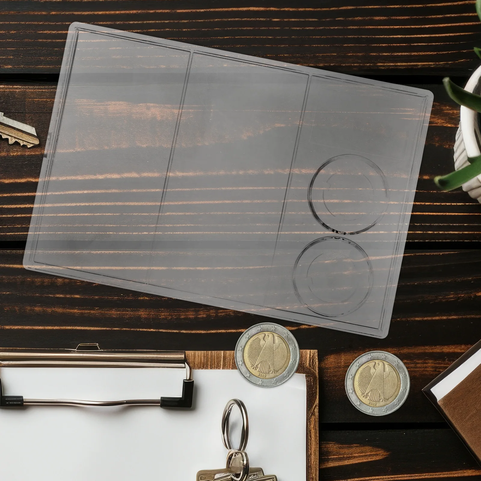 

1 Set Commemorative Plastic Display Case For Coin Collection Storage Banknote Holder Transparent Currency Organizer Coin Display