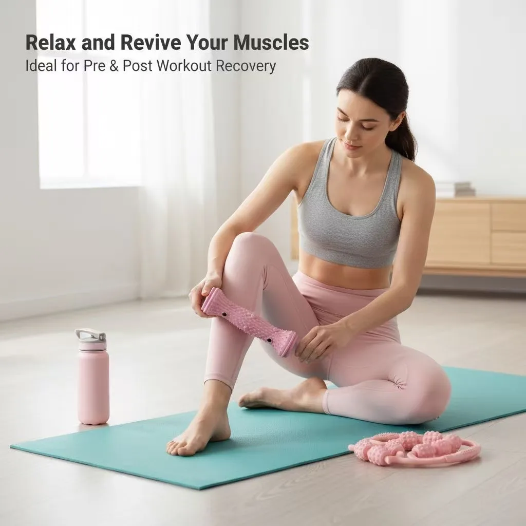 

Roller Massage Ball - Foot Fascia Relaxing Agent Yoga Body Relaxation Suitable for Athletes, Office Workers, Fitness Equipment