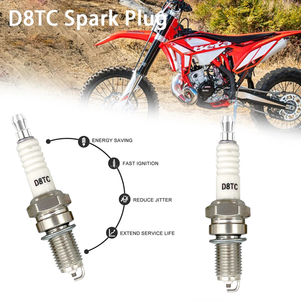 Motorcycle Spark Plug  D8TC/MRD8EA For Vertical Engine CG Series 125/150cc 200cc 250cc Off-road Vehicle Motorcycle  nickel alloy