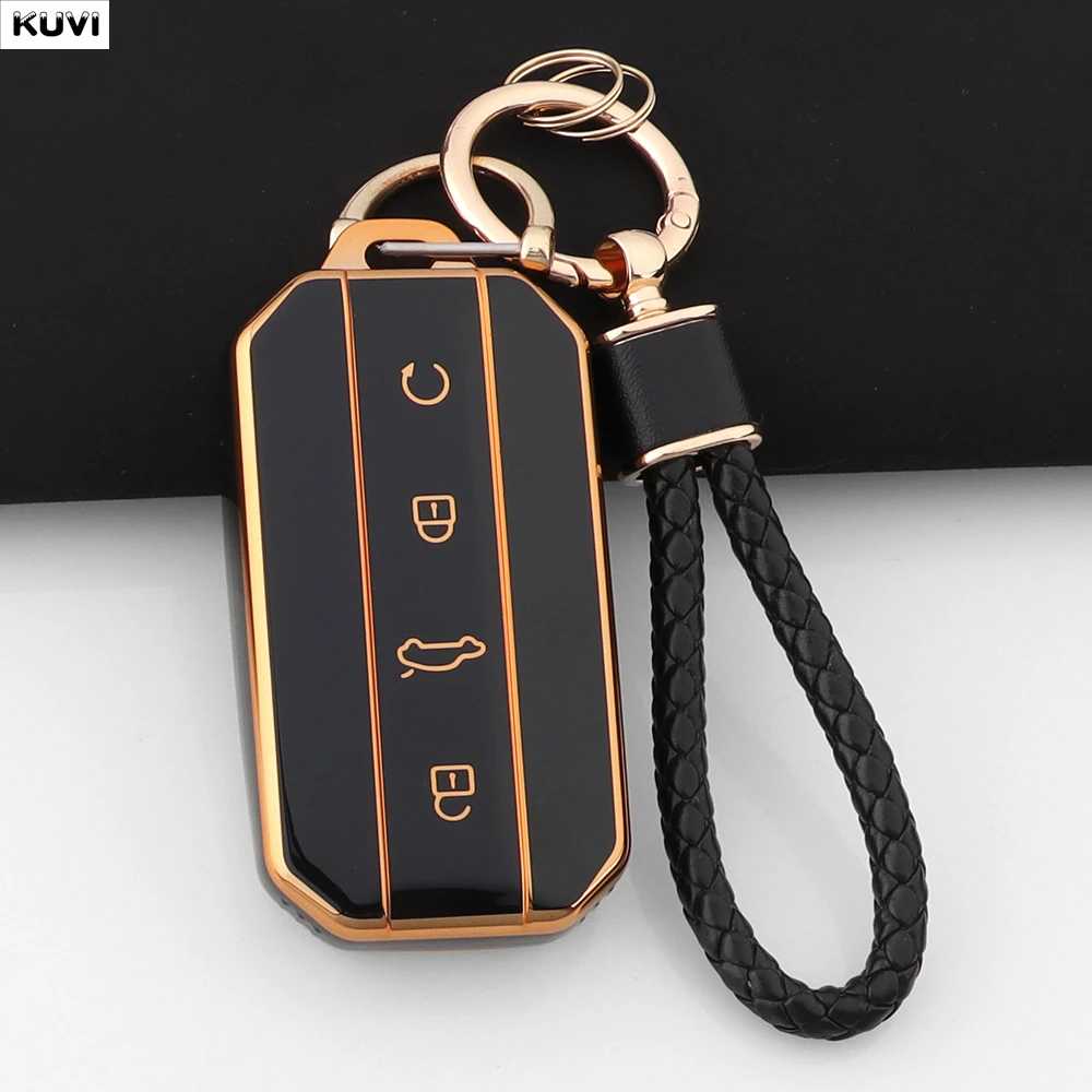 Plating Soft TPU Car Remote Smart Key Case Cover For Chery Jaecoo J5 5 2025 2026 Protection Fob Holder Keychain Car Accessories