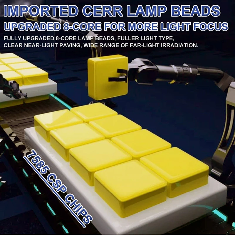 Super H7 H1 LED Headlights Auto Lamp H4 Headlamps 6500K White Plug and Play 1:1 Mini size 7585 CSP Chip For Car Moto 12V