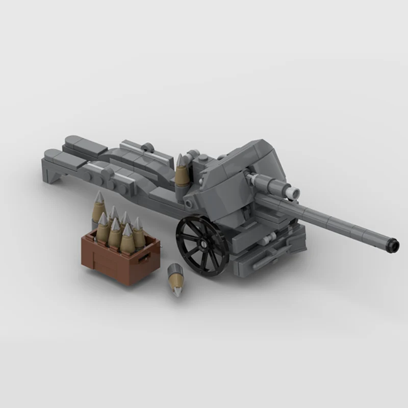 

Anti Mech Field Cannon Model MOC Building Bricks War Equipment Modular Technology Gifts Holiday Assemble Children Toys Suit
