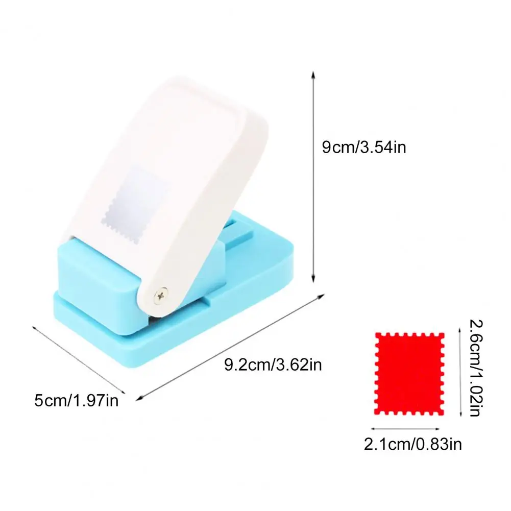 Rectangular Postage Stamp Craft Punch Stamp Embossing Tool for Scrapbooking DIY Card Making Easy to Operate Paper Punch