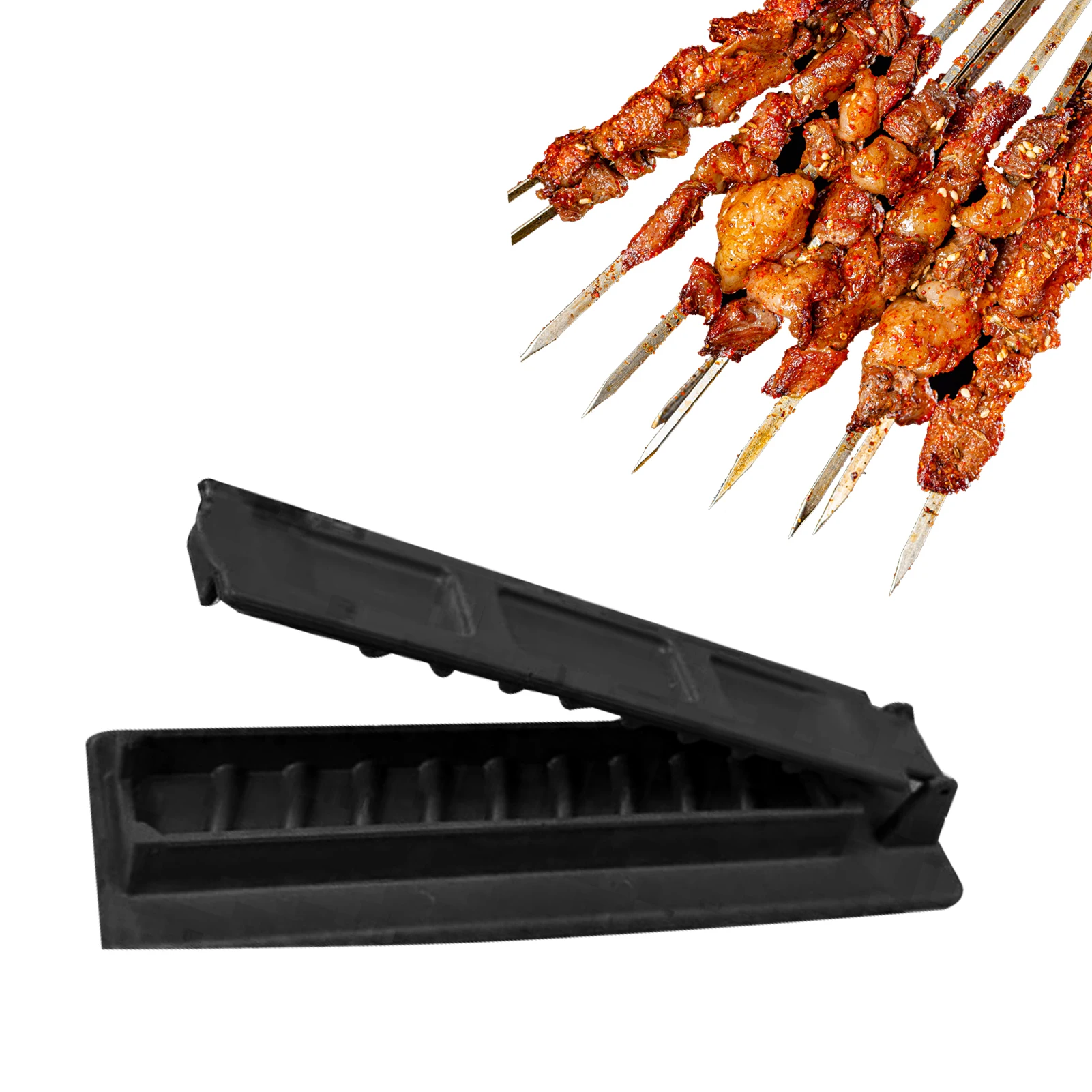 Handmade Reusable Manual Kabob Mould Kitchen Turkish Durable Portable Press Kebab Maker Barbecue Outdoors Grilling Skewer Long