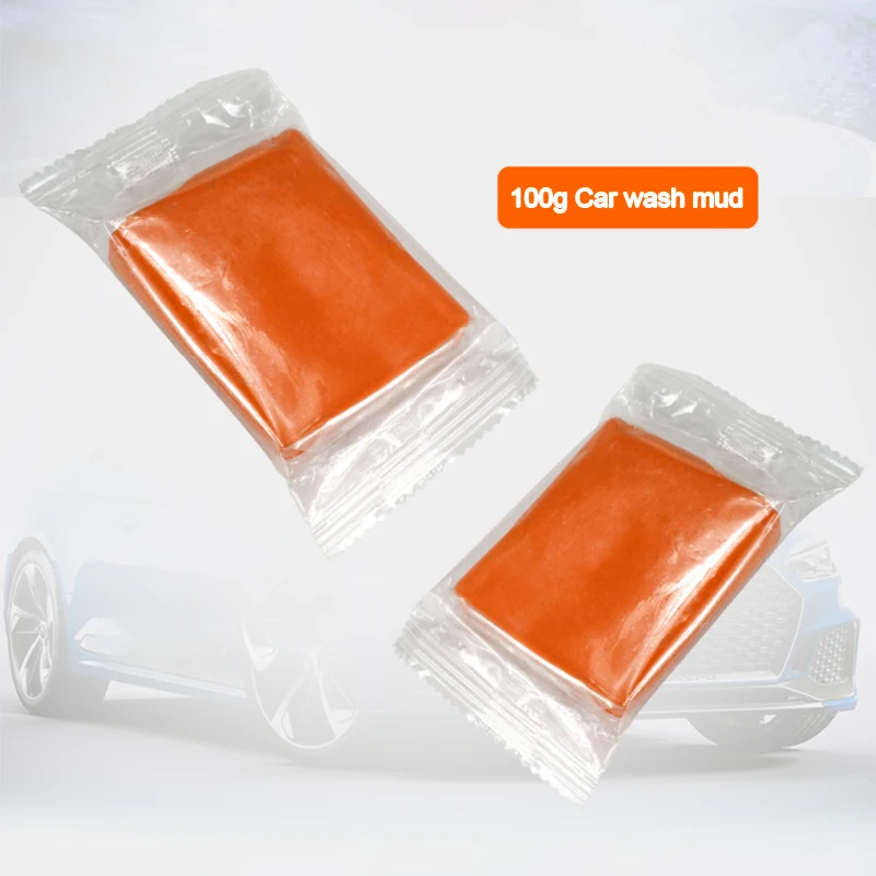 SEAMETAL Clay Bar Detailing Auto Car Clean Wash Cleaner Sludge Mud Remove Magic Blue Orange 100g Car Cleaning Accessories