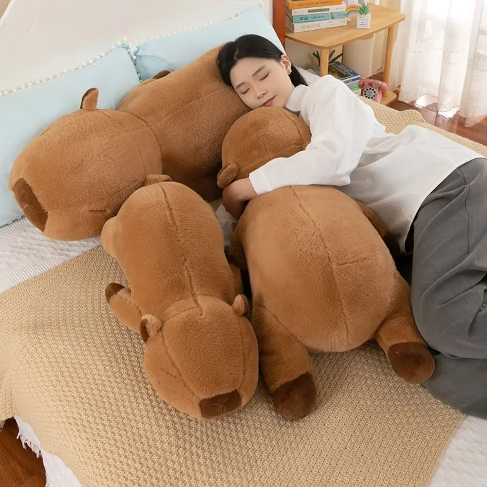 สัตว์ Capybara Plush ของเล่นจําลอง Capybara นุ่ม Capibara อะนิเมะ Fluffty ของเล่นการ์ตูนน่ารัก Capybara ตุ๊กตา Plush ตุ๊กตาคริสต์มาสของเล่น