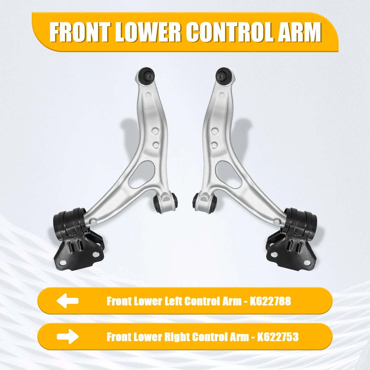 Svenubee 2pcs Front Lower Control Arms LH&RH Suspension Kits for Ford C-Max Focus 2012 2013 2014 2015 2016 2017 2018 CV6Z3079B