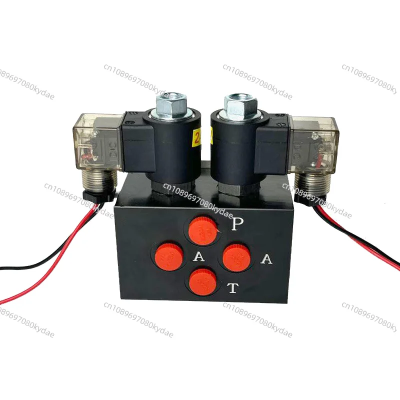 Excavator Front-End Accessories 12/24V Double Solenoid Valve Hydraulic Shear Mother And Child Clip To Electrically Controlled