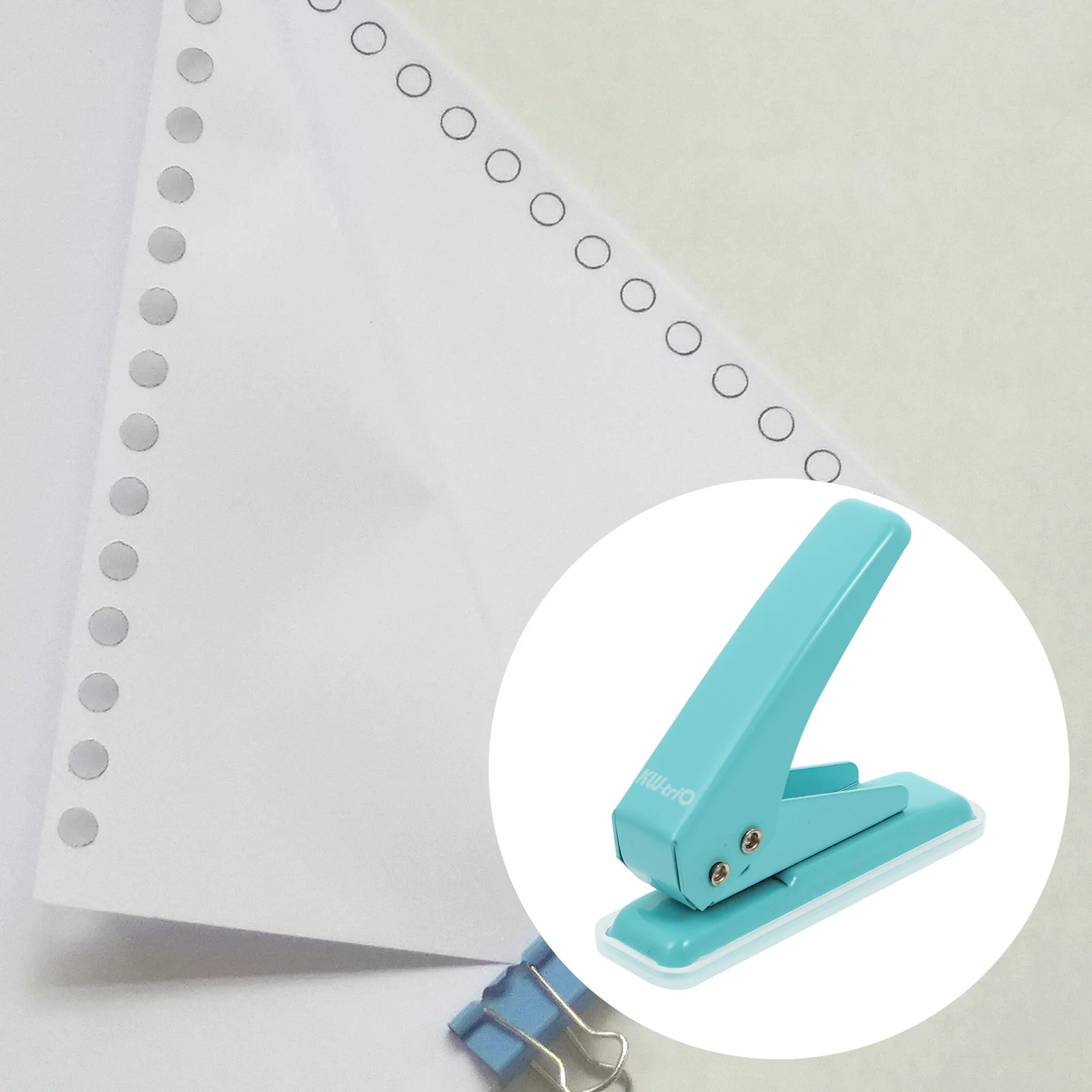 

Single Hole Puncher Ergonomic Handle Non-Slip Base For Paper Chipboard Craft Diy Art Projects Handheld Circle Hole