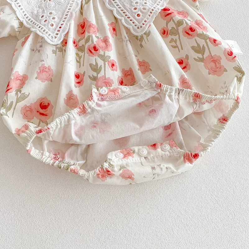 ZOETOPKID 2026 Sommer Kinderkleidung Säuglings-Strampler 0-24M Kinder Prinzessinnen-Bodysuit Ärmellos Baumwolle Bedruckt Mädchen Partykleid – Detail 14