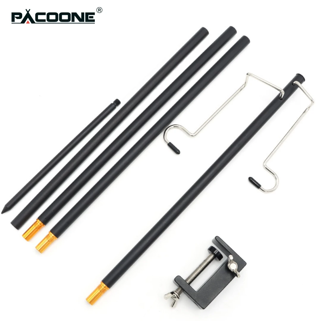 折りたたみランタンスタンドポールポータブルランプスタンドフックライトスタンドホルダーキャンプ釣りピクニックバーベキュー屋外活動用