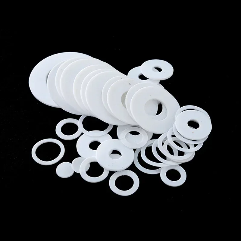 Thickness 1.5mm PTFE Gasket Plastic King Flange Seal Washer Inner Diameter 38/39/40/41/42/44/45/47/48/49/50/51/53mm