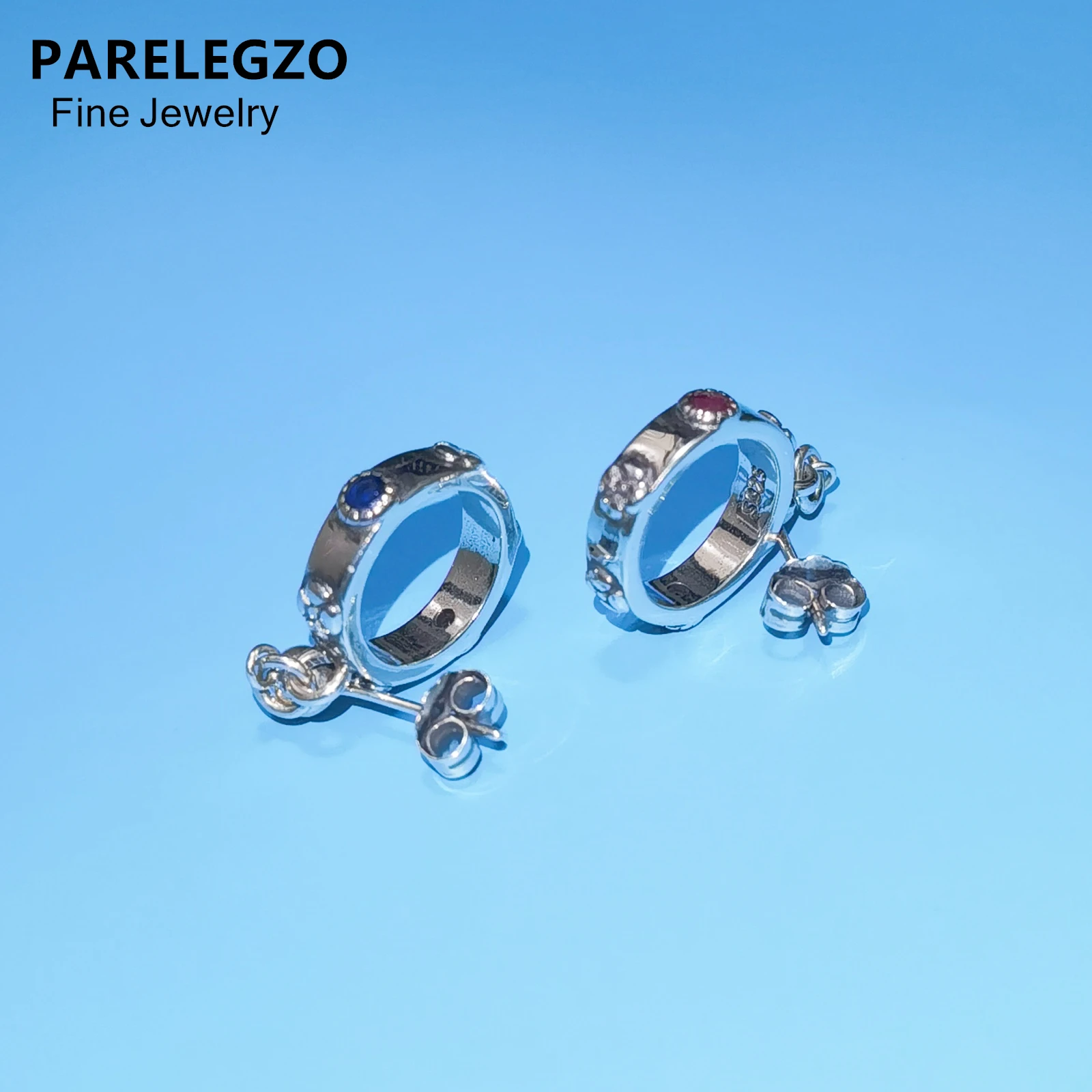 PARELEGZO 1 Pair Moving Castle Studs Howl Costume Earrings Cosplay Jewelry Accessories Gift  925 Sterling Silver