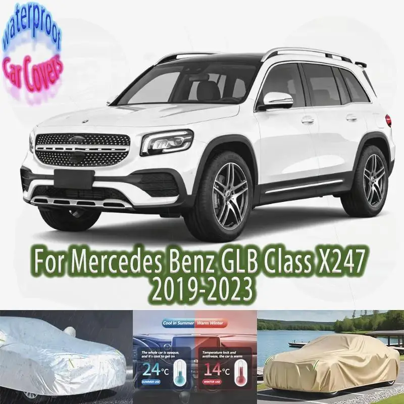 

For Mercedes Benz GLB Class X247 Outdoor Protection Full Waterproof Dustproof UV Protection Heat Insulation for GLB X247 Car Co