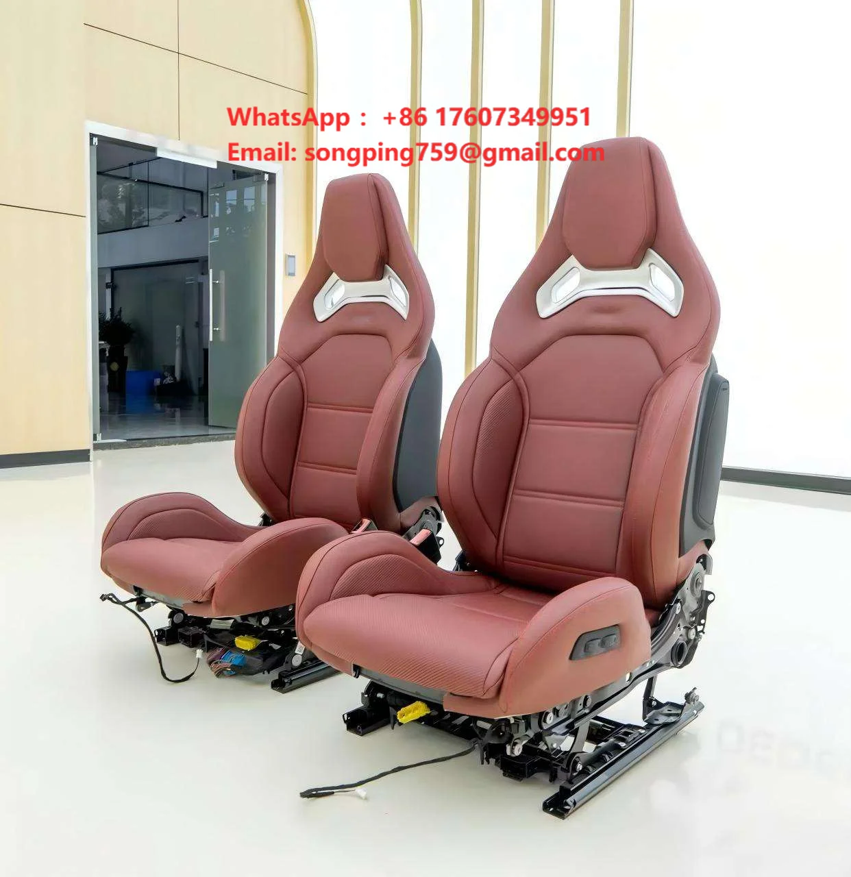 For Mercedes AMG Bucket Seat Covers For Mercedes A35 CLA C43 C63 E-Class Interior Parts