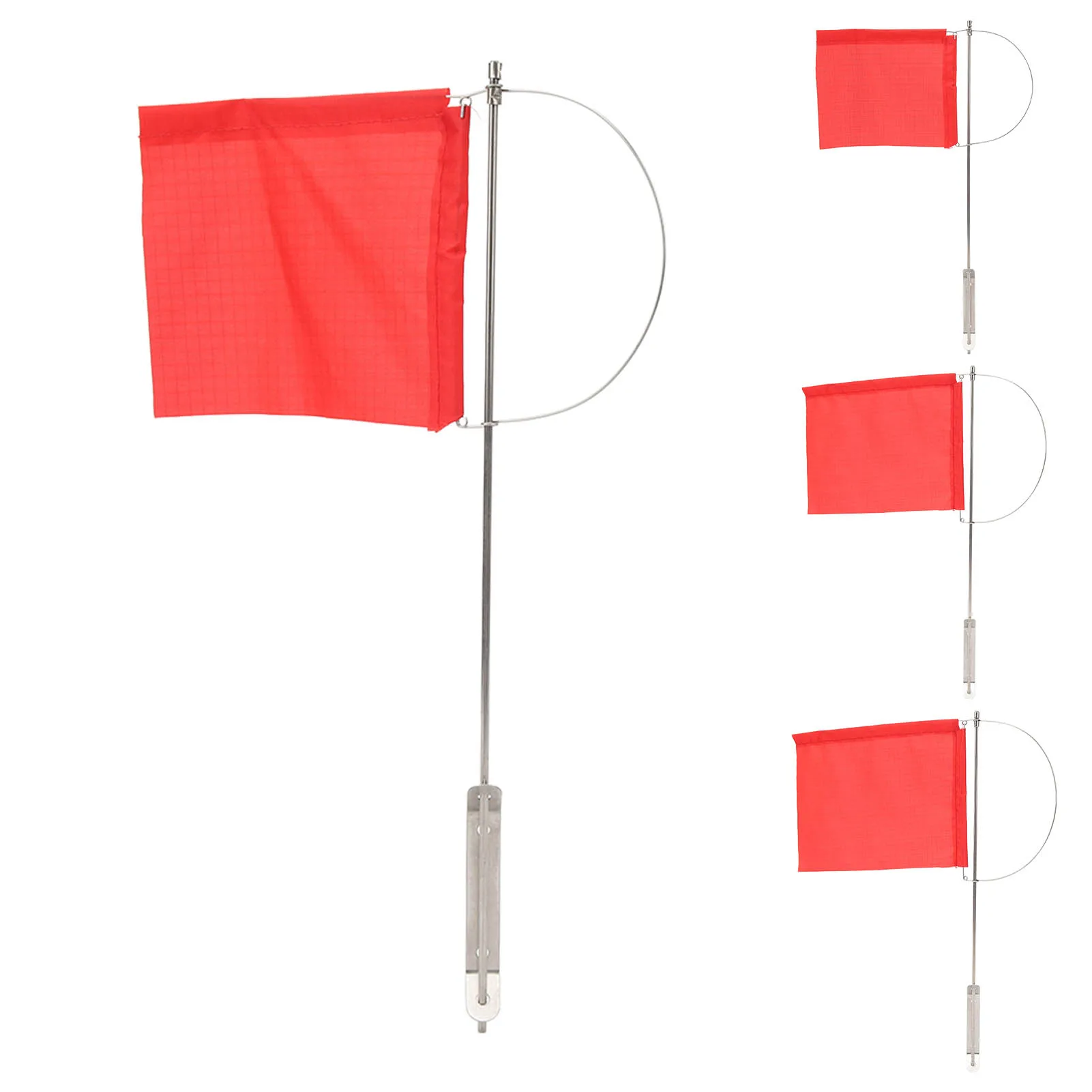 1Pc Boat Wind Indicator Flag Monotypes Marine Mast Flag Wind Indicator Stainless Steel Red Boat Flag for Sailboat Yacht