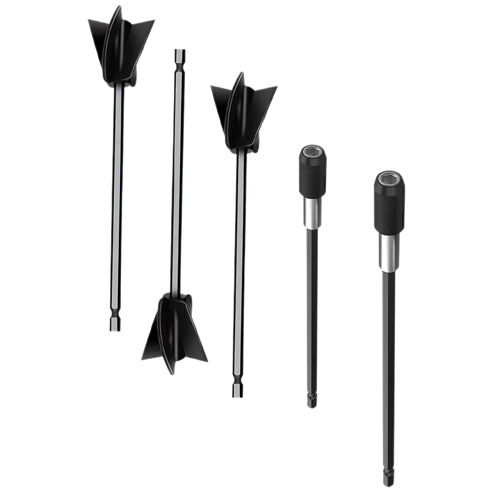 

1 set Resin Mixer Paddles Epoxy Paint Stirrer Attachments for Drill Handle Plastic Mixing Tools Teaching Equipment