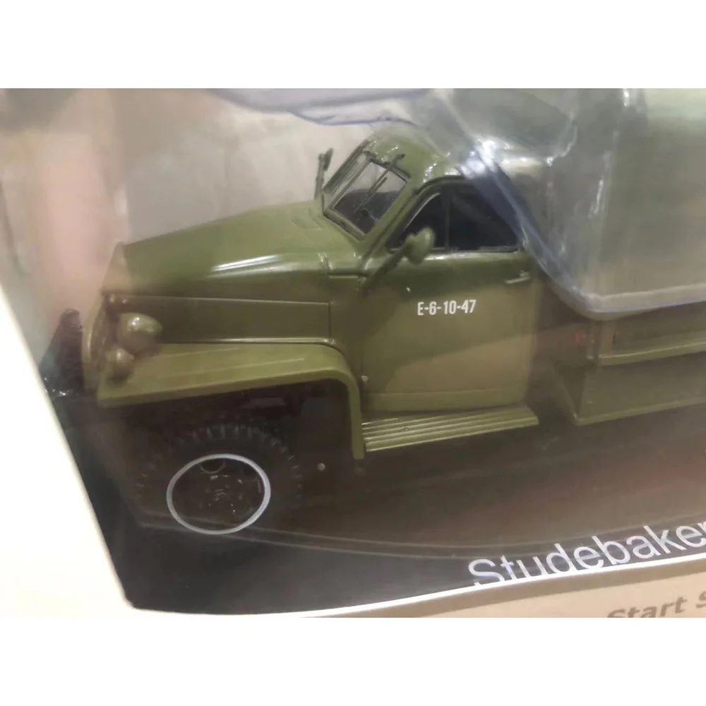 Diecast Alloy Car Model, Escala 1:43, SSM Studebaker Rússia Soviética, Caminhão US6 Brinquedo colecionável Presente, Exibição de Lembrança Ornamentos