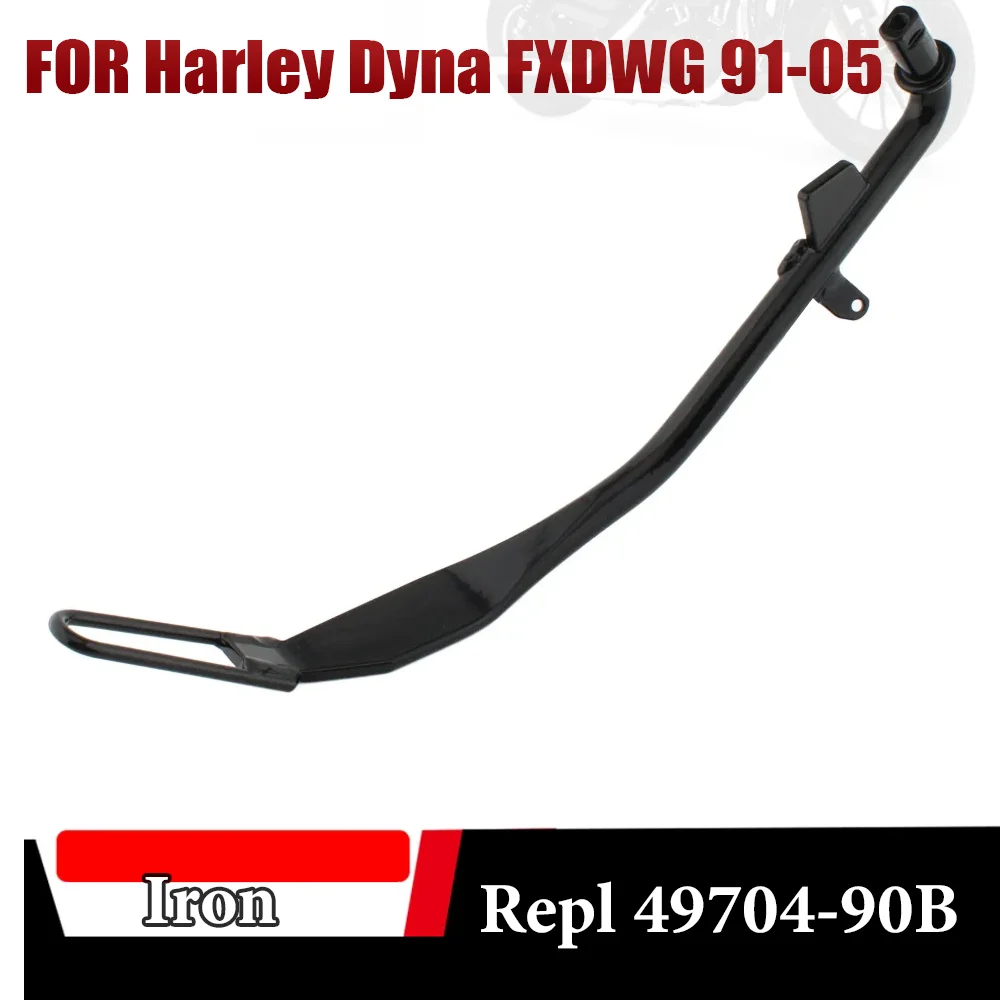 

Motorcycle Kickstand Steel Sidestand Foot Side Stand Support Holder For Harley Dyna FXD/WG 1991-2005 Repl 49704-90B