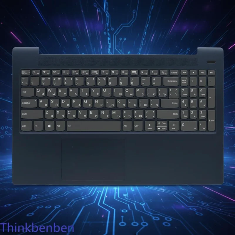 

Русская синяя клавиатура с верхней крышкой и подставкой для рук для Lenovo Ideapad 5 15 ITL05 IIL05 ALC05 ARE05 5CB1B43003