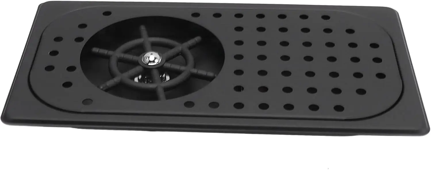 

Glass Rinser, 304 Stainless Steel Pitcher Rinser Cup Washer Glass Cleaning Rinser, High Pressure Washing With Drain Drip Tray Ho