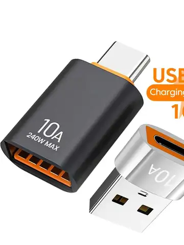 10A OTG USB 3.0 To Type C Adapter USB Female To Type c Male Fast Charging adadpter OTG USB C For Xiaomi Samsung Laptop PC