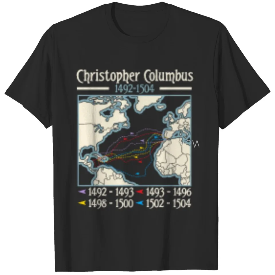 Columbus day america map Christopher Columbus T Shirts