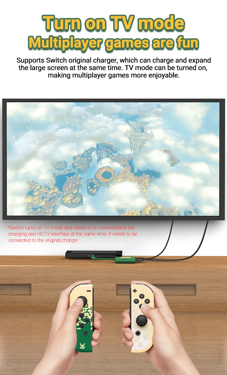 PD100W 3-IN-1-Spieledockingstation für Switch/OLED, unterstützt TV-Docking-Modus, USB-C auf 4K-HDTV-Hub für Steam Deck, Smartphone, iPad und Laptop. – Detail 5