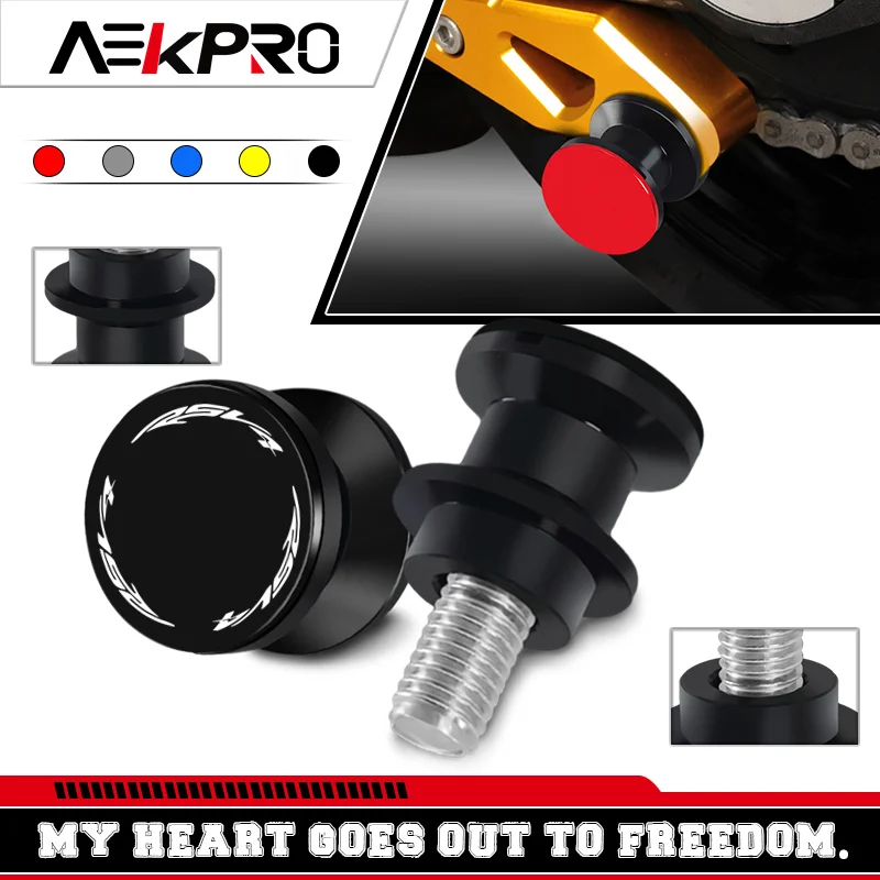 

NEW Motorcycle 6mm Swingarm Spools Sliders Stand Screws Bolts For Aprilia RSV4 R/RR/RF FACTORY RSV1000/R RS660 Tuono660 Shiver