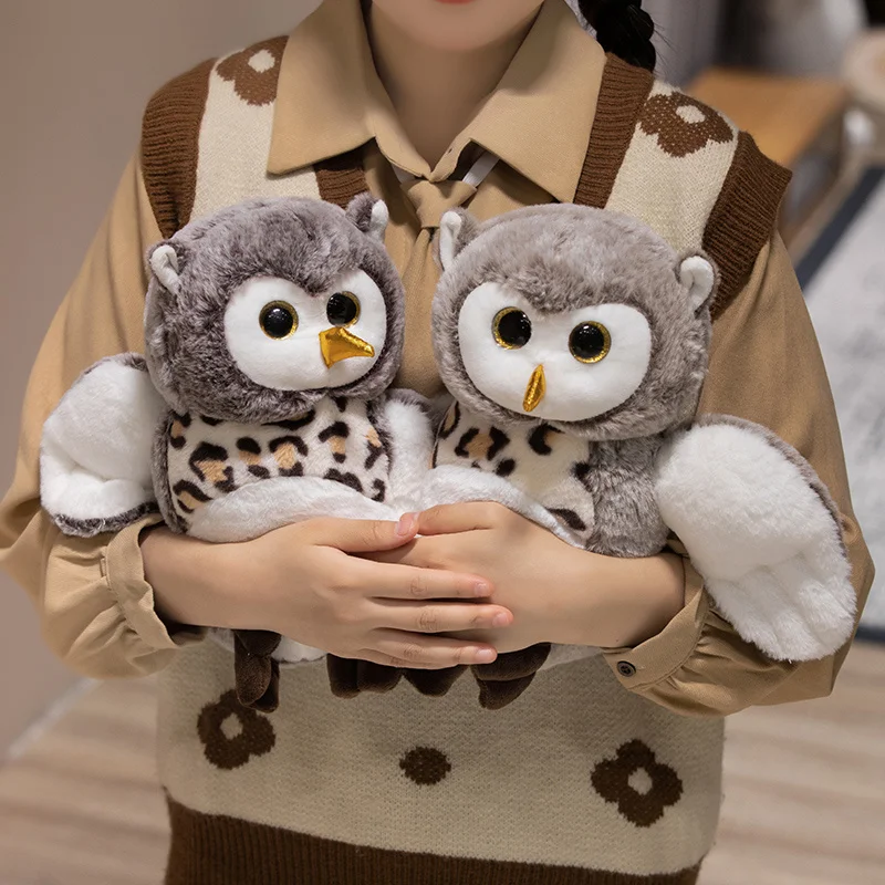 20/25cm Adorable Owl Lifelike Stuffed Plush Toy Night Company Doll Home Ornament Party Decro