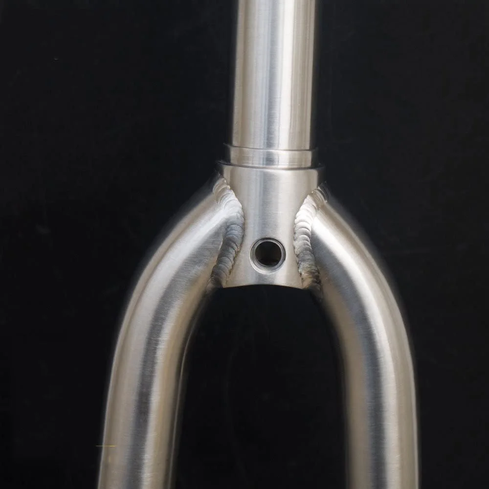 Ninghao Gr.9 Titanium Alloy Silver High Strength Road Bike Front Fork 700c 3al/2.5v Shock