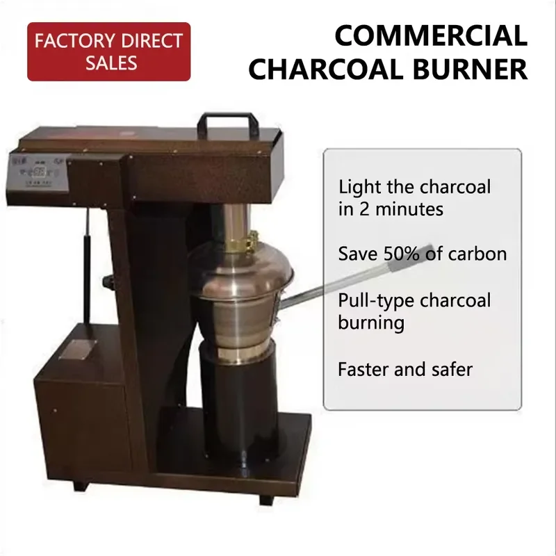 Stainless Steel Commercial BBQ Fire Starter Barrel with Control Panel Galvanized Sheet Charcoal Igniter for Quick Heating