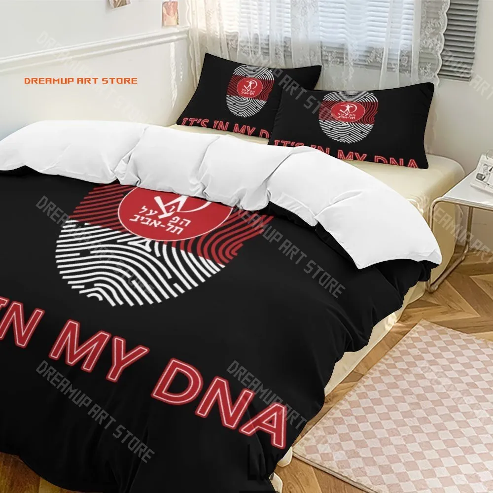 2026 3D Print Hapoel Tel Aviv Basketball Bedding Set Twin Queen King Full Size Duvet Cover Pillowcase Bed Boys Girls Adult Home