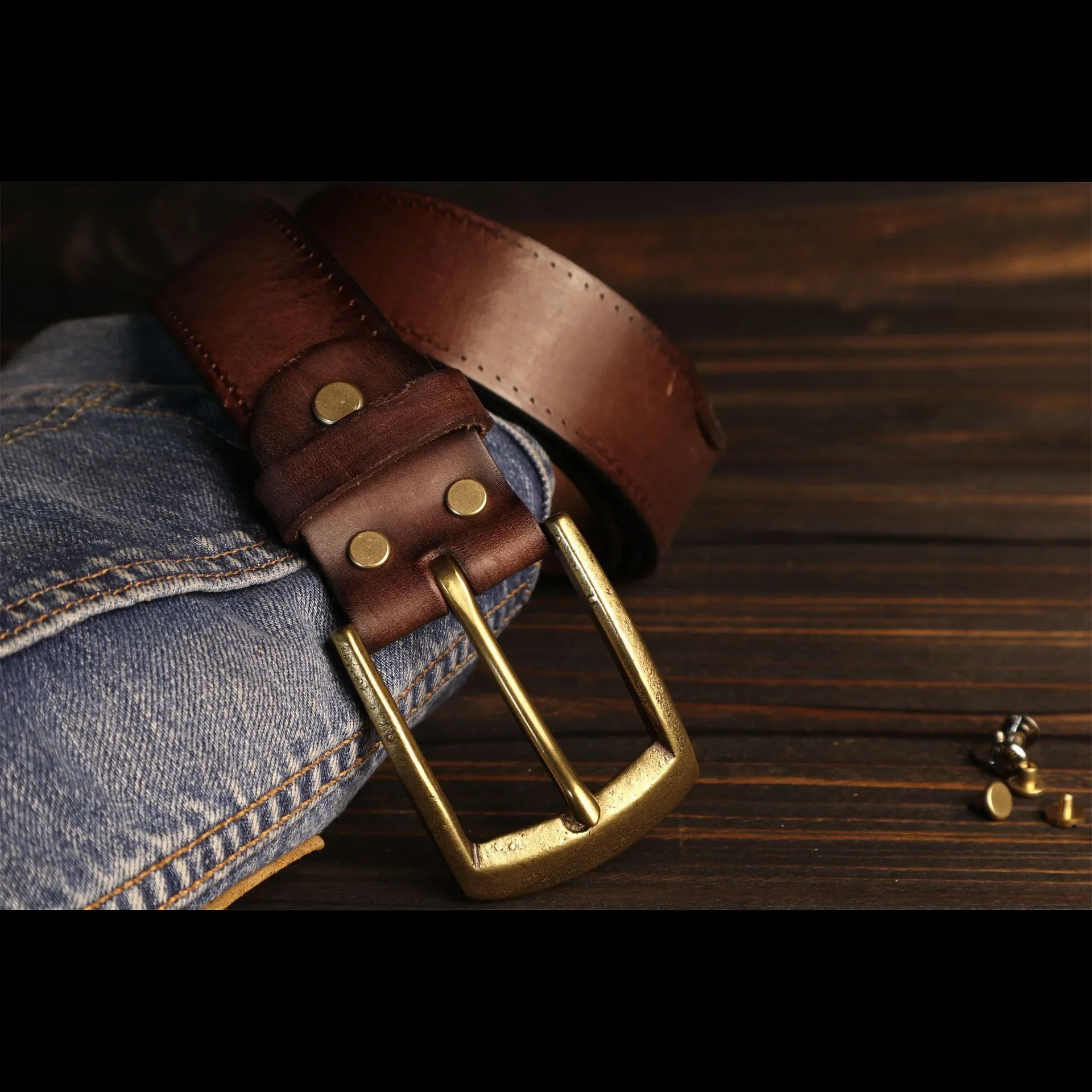 

Винтажный ремень из натуральной кожи с потертостями и пряжкой для мужчин, режущие ремни из воловьей кожи в западном стиле для джинсов