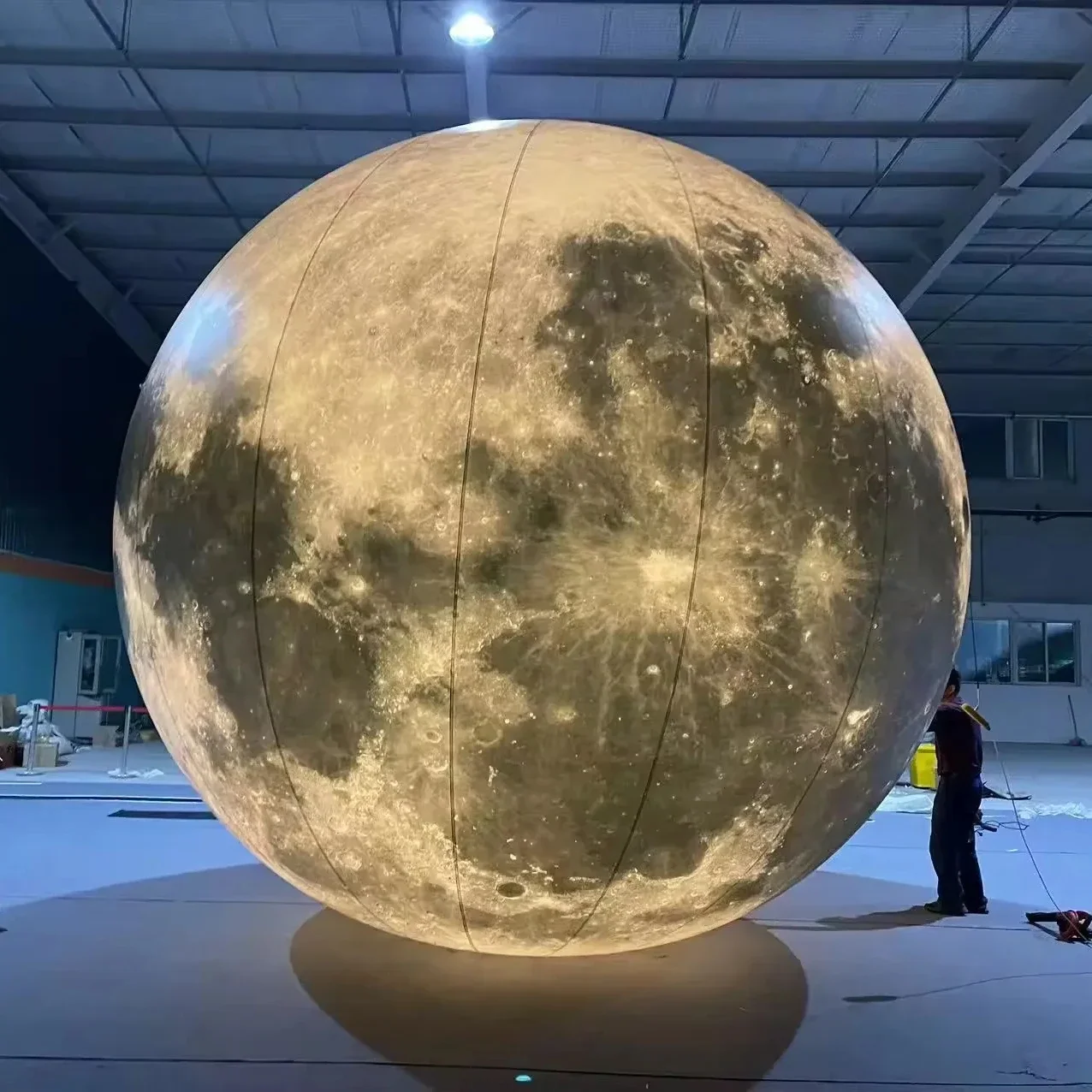 Custom LED Lighting Inflatable Giant Moon Planet Ball Balloon Jump Inflatable Moon for Party Decoration