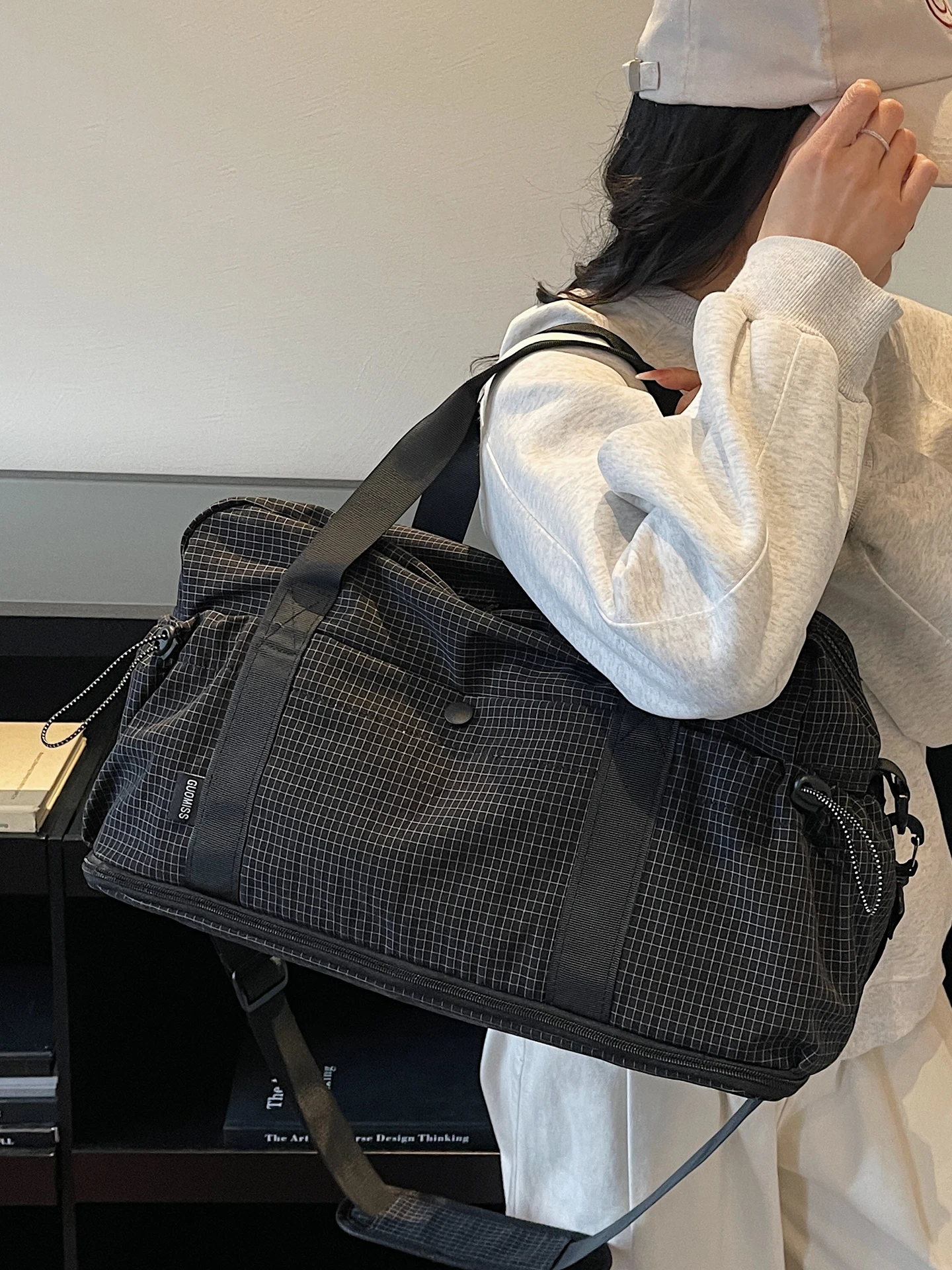 拡張可能な大容量トラベルバッグ軽量スポーツフィットネス収納バッグ出張用メンズハンドバッグ妊娠用ショルダーバッグ