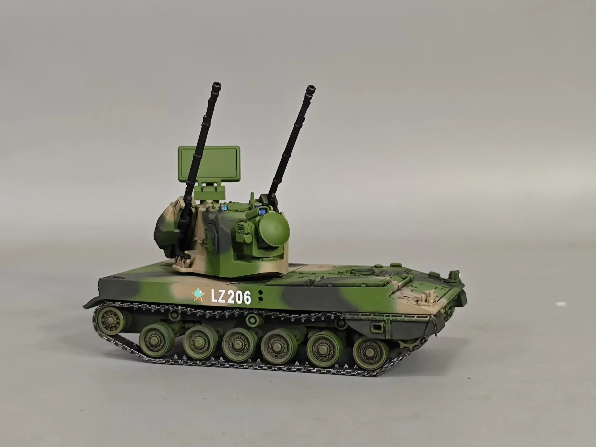 1/72 Chinese PGZ Type 109 self-propelled anti-aircraft , hand-painted finished model decorative ornament, plastic material