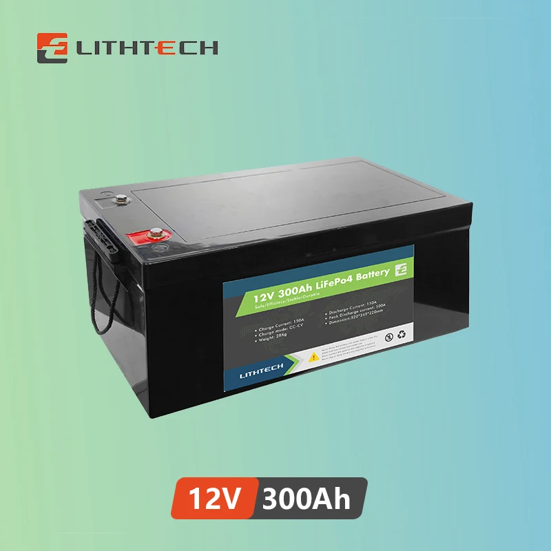 

Lithtech Mantainance free Battery Packs 12v 300ah Solar Battery