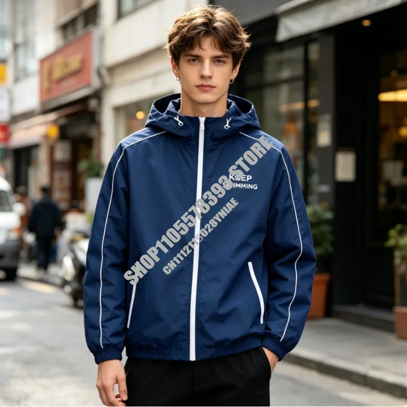 2026 Unisex Keep Swimming Jacket Keep Swimming Hoodie Sweatshirt Sweater Sweat Shirt