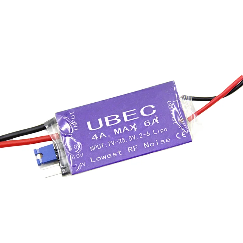 

AT93-UBEC Voltage Regulator For RC Airplanes Output 5V/6V Max 12A For 2-6S Lipo 6-16 Cell Ni-Mh