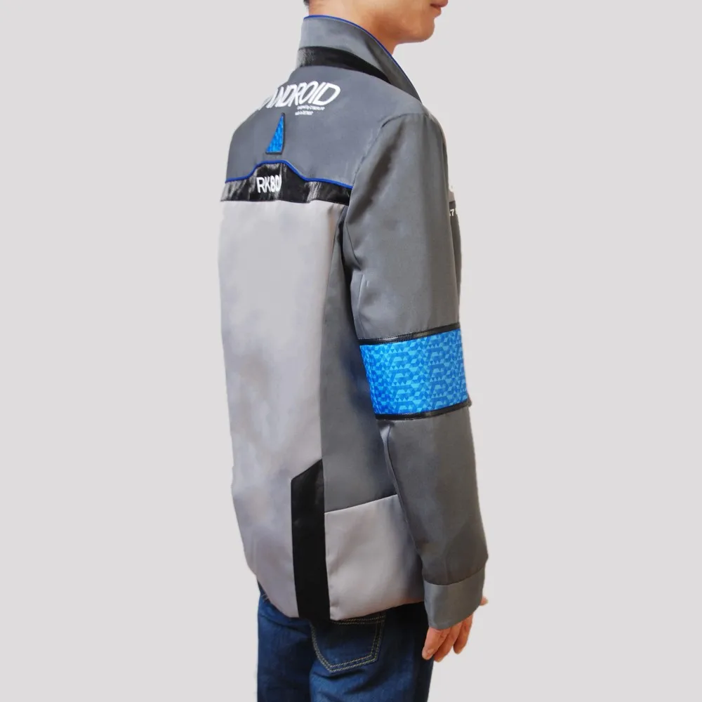 Disfraz de Cosplay del juego Detroit Become Human para hombre, uniforme de Connor, chaqueta, camisa blanca, corbata, abrigo RK800, conjunto completo