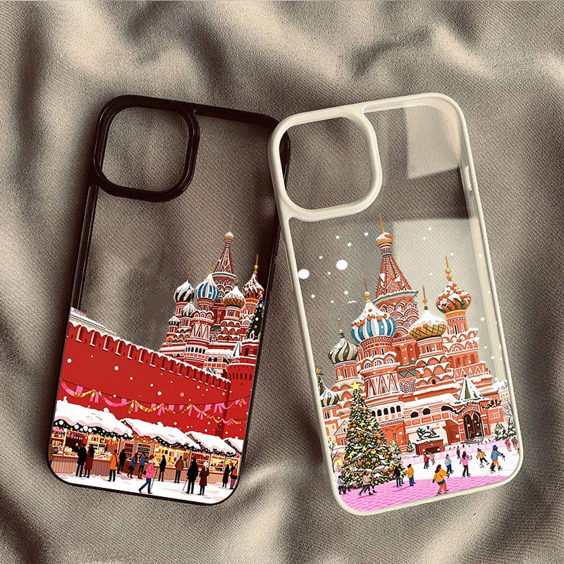 Winter Snow Scenery Clear Phone Case for Samsung Galaxy S26 S25 Plus S24 FE S23 Ultra A37 A36 A27 A26 A57 A56 A16 A35 A06 Cover