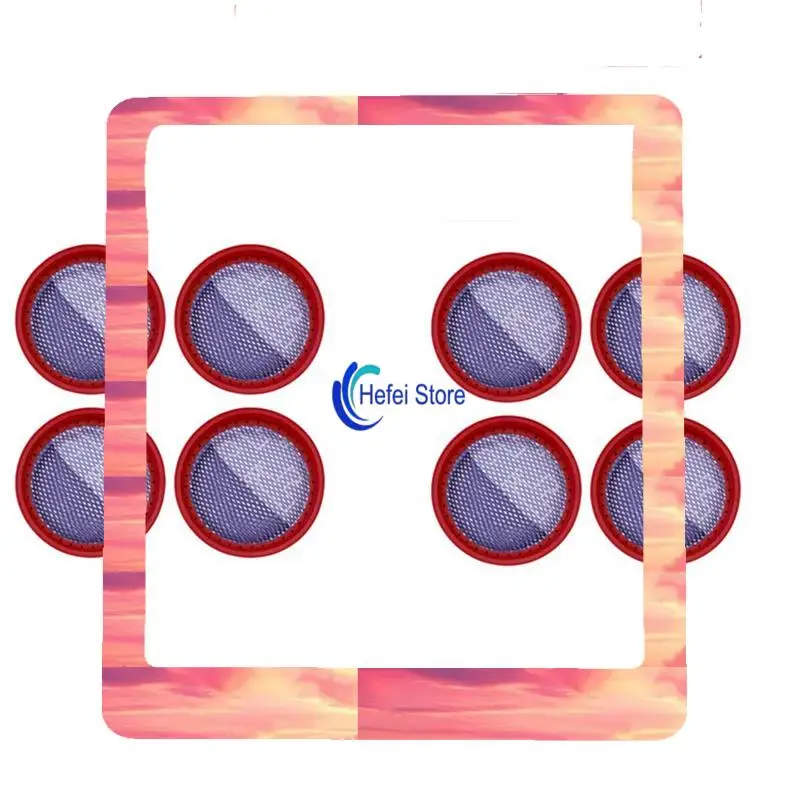 24-Hour Delivery 8Pcs For Dibea D18 D008pro Vacuum Cleaner Replacement Washable Filter Parte Filter Replacement Parts