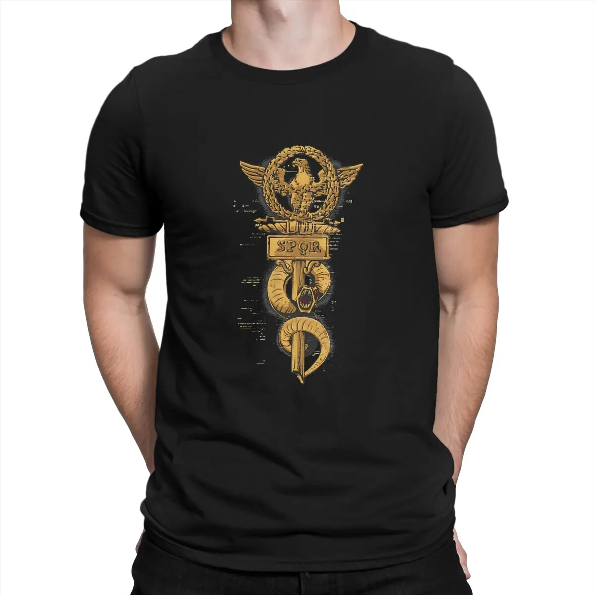 SPQR  Defenders Of Rome T Shirts Men Cotton Leisure T-Shirts O Neck Ancient Rome Tees Short Sleeve Clothes Printed